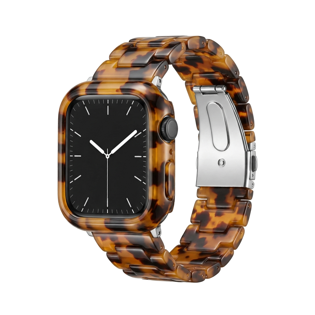 Featherlight Resin Band & Case Set — Tortoiseshell Resin + Case