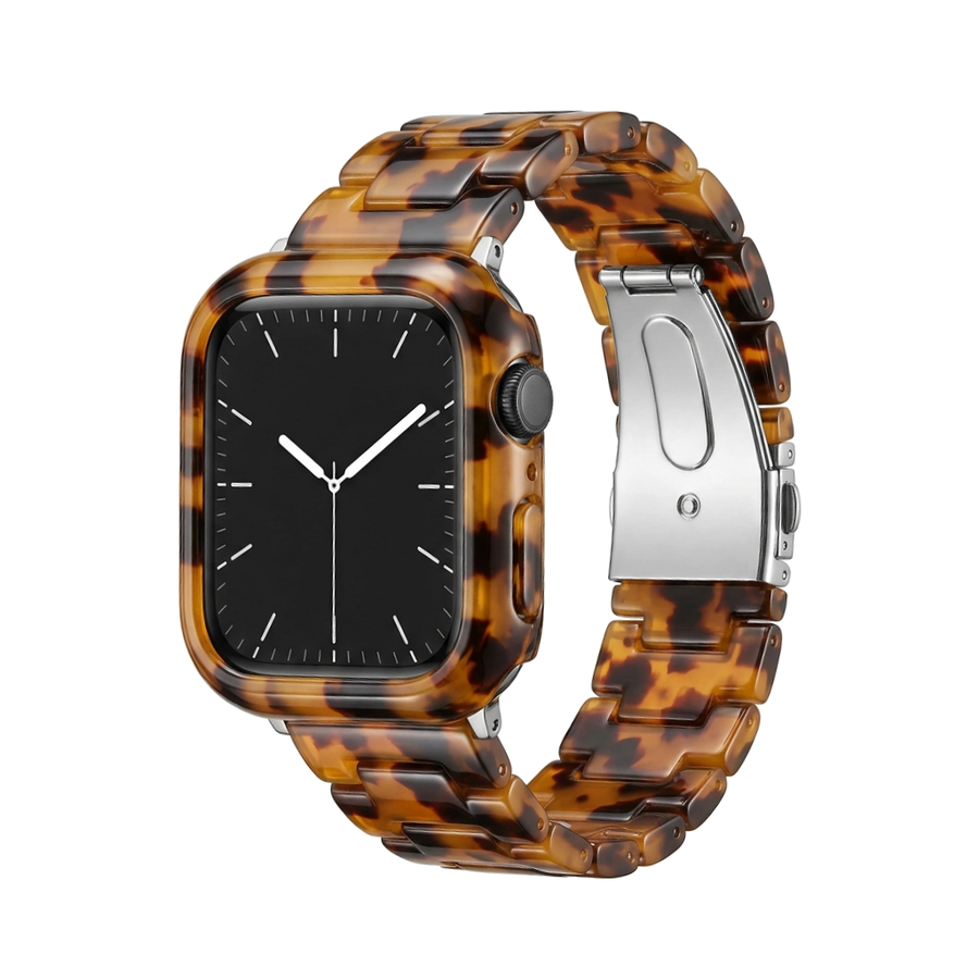 Featherlight Resin Band & Case Set — Tortoiseshell Resin + Case