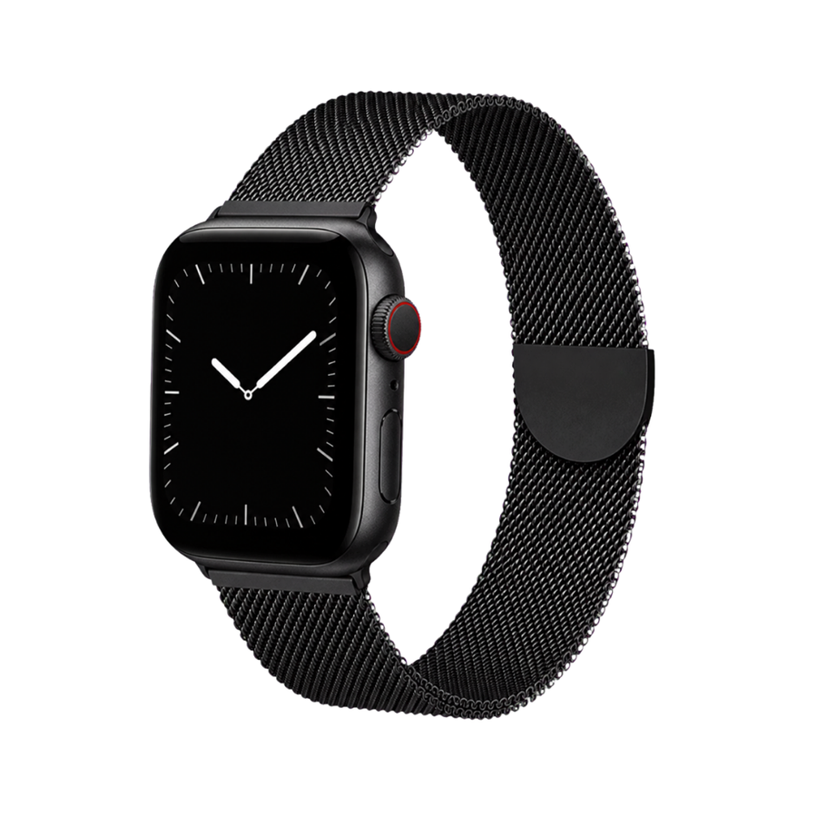 Milano Magnetic Steel Band — Black Magnetic Milanese