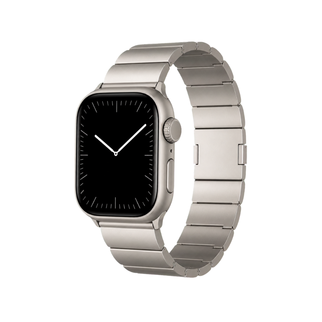 Chain-Link Titanium Band — Single-Strand Titanium Band - Silver