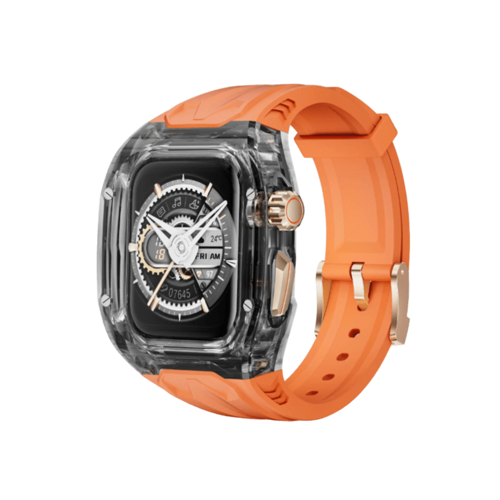 Armor Wrap Case-Band — Orange Clear