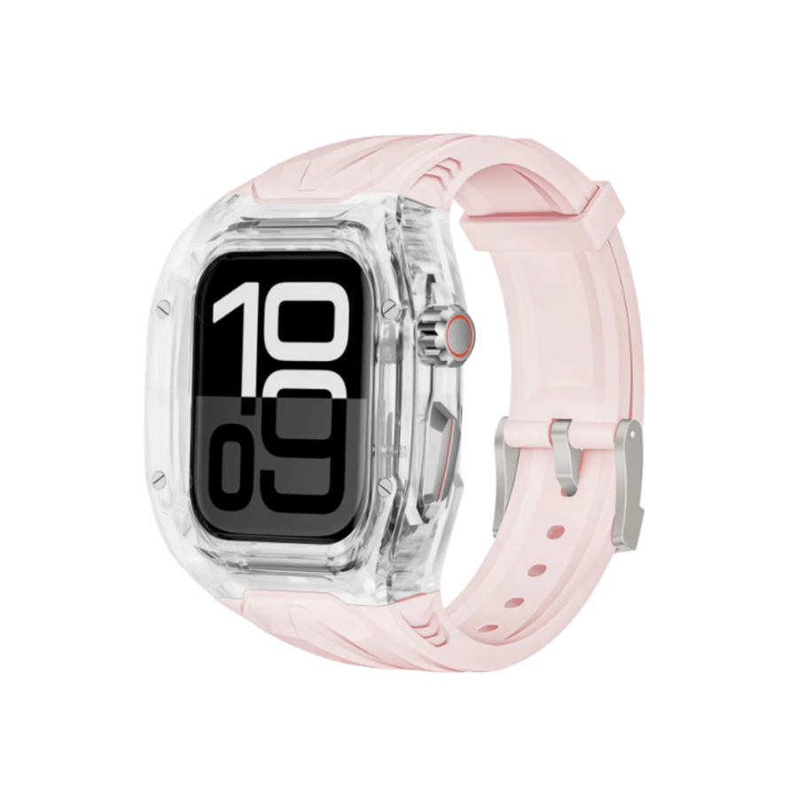 Armor Wrap Case-Band — Pink Clear