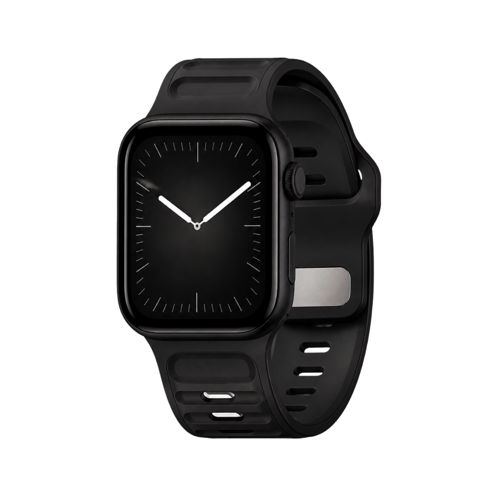 Coastal Silicone Band — All Black
