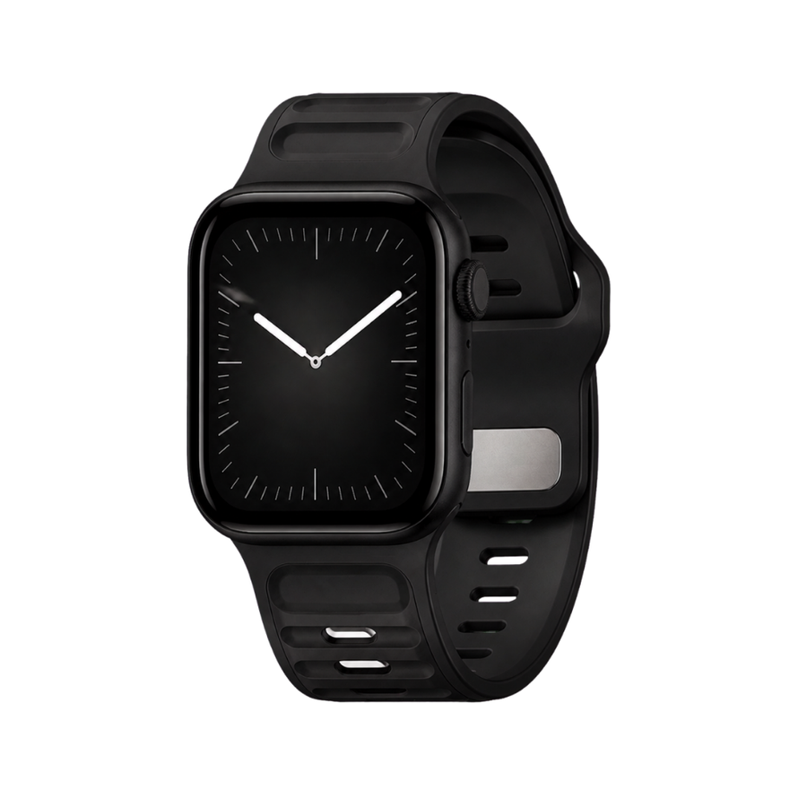 Coastal Silicone Band — All Black