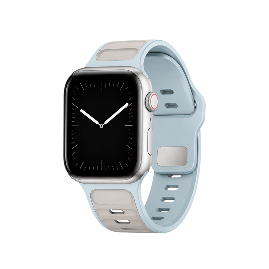 Coastal Silicone Band — Rock Grey Black
