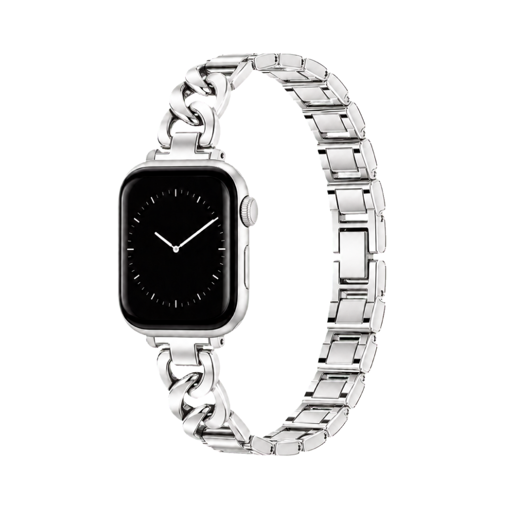 Chanel-Style Link Chain Band — Silver (with Removal Tool)