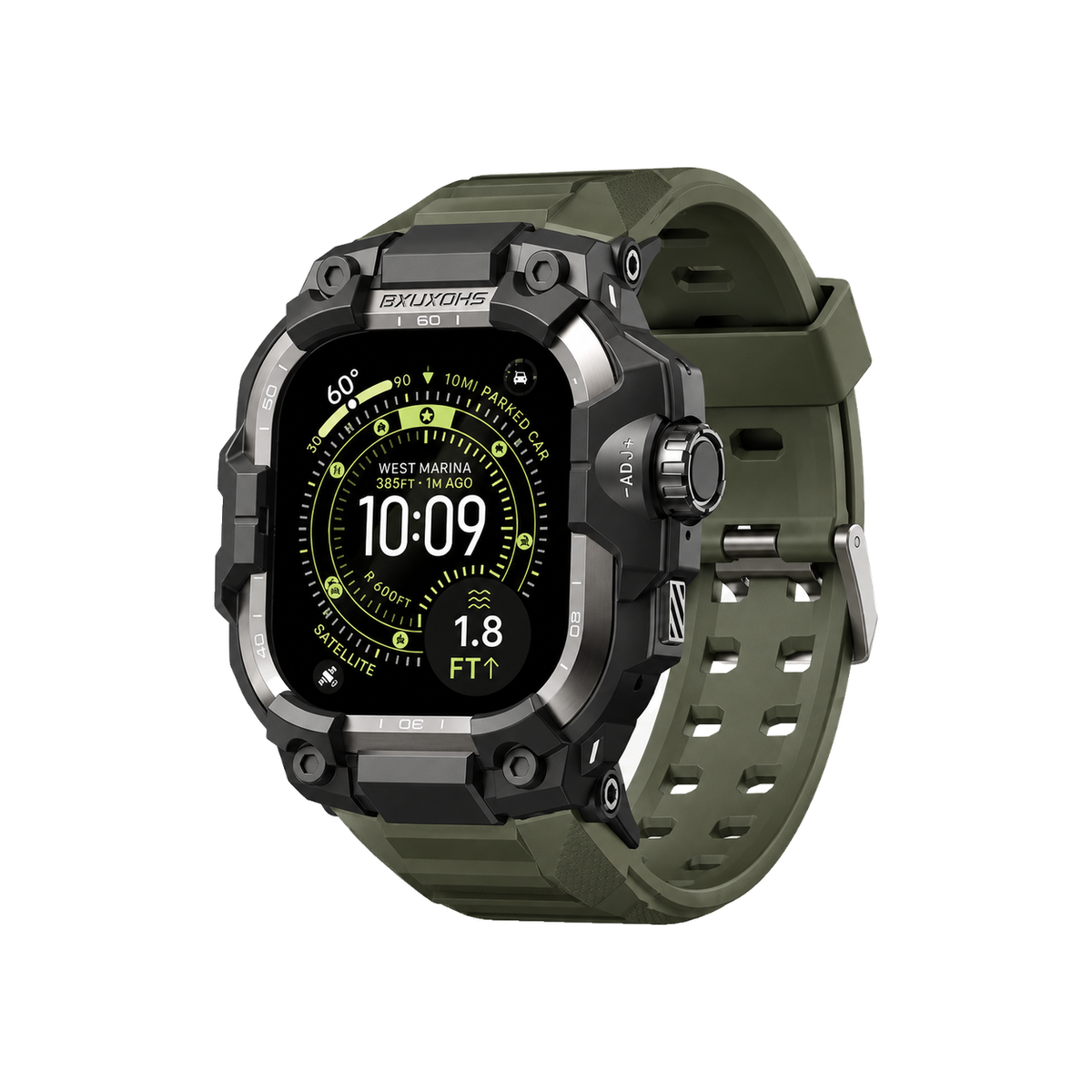 Gravity Master Case-Band — Olive Green