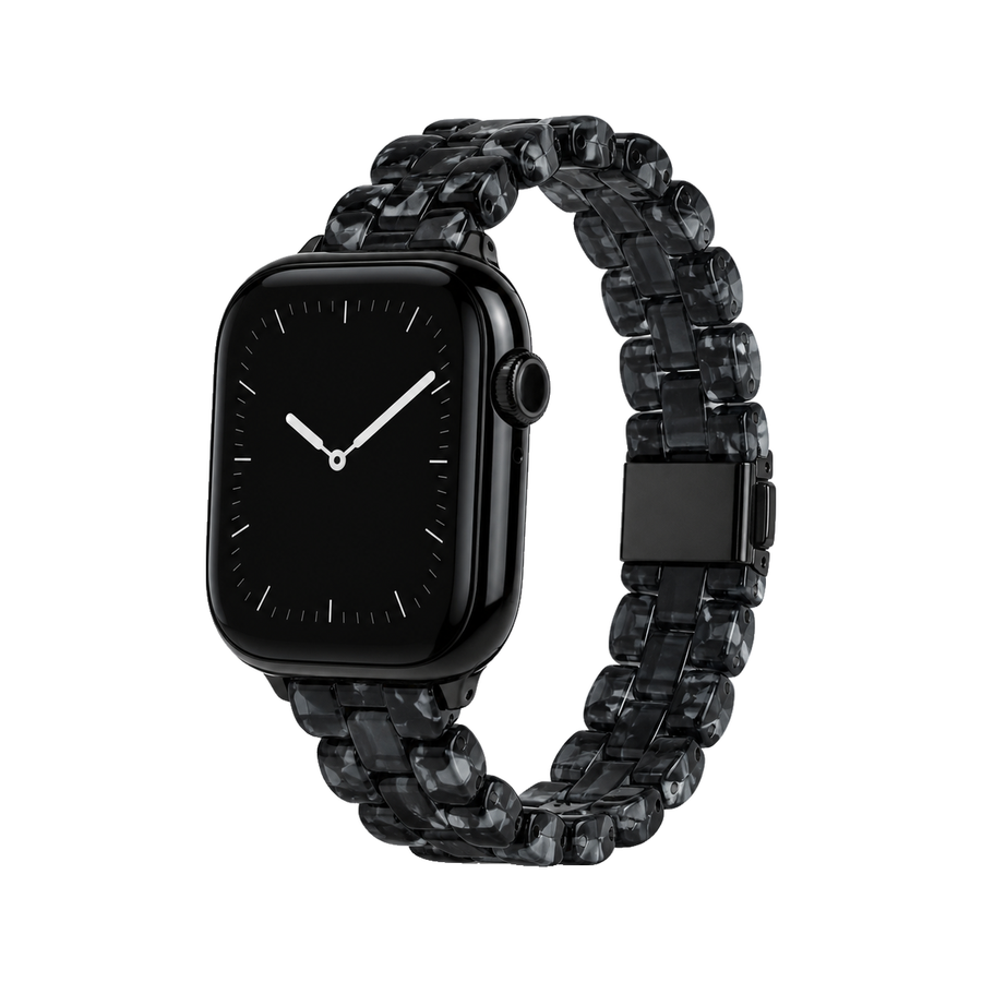 Oval Resin Band — Lunar Black