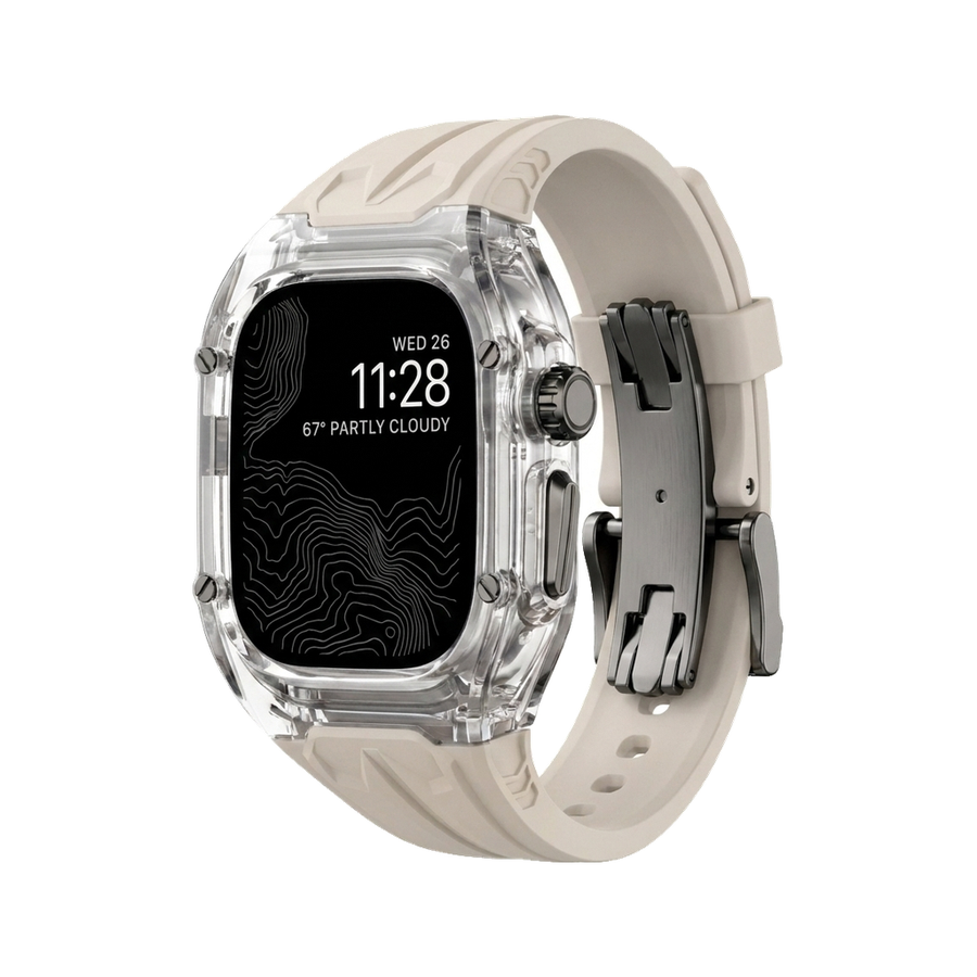 Glacier Haute Ultra Case-Band — Clear Case + Starlight Band + Butterfly Buckle